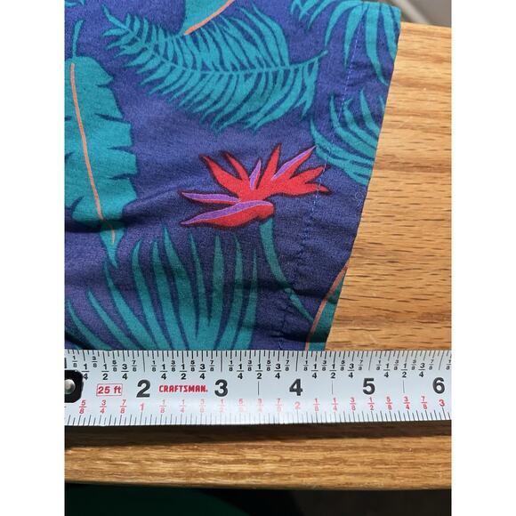 Vintage LL Bean Swim Trunk Board Shorts Mens Sz L Made in USA Floral - Picture 8 of 8